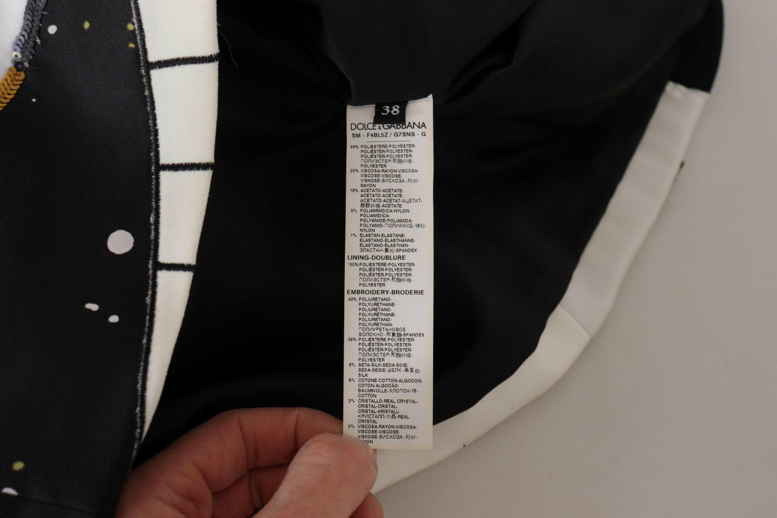 Dolce & Gabbana Black Love Clock Sequined Piano Skirt -   -  Dolce & Gabbana. Dolce & Gabbana Black Love Clock Sequined Piano Skirt -   -  Dolce & Gabbana.