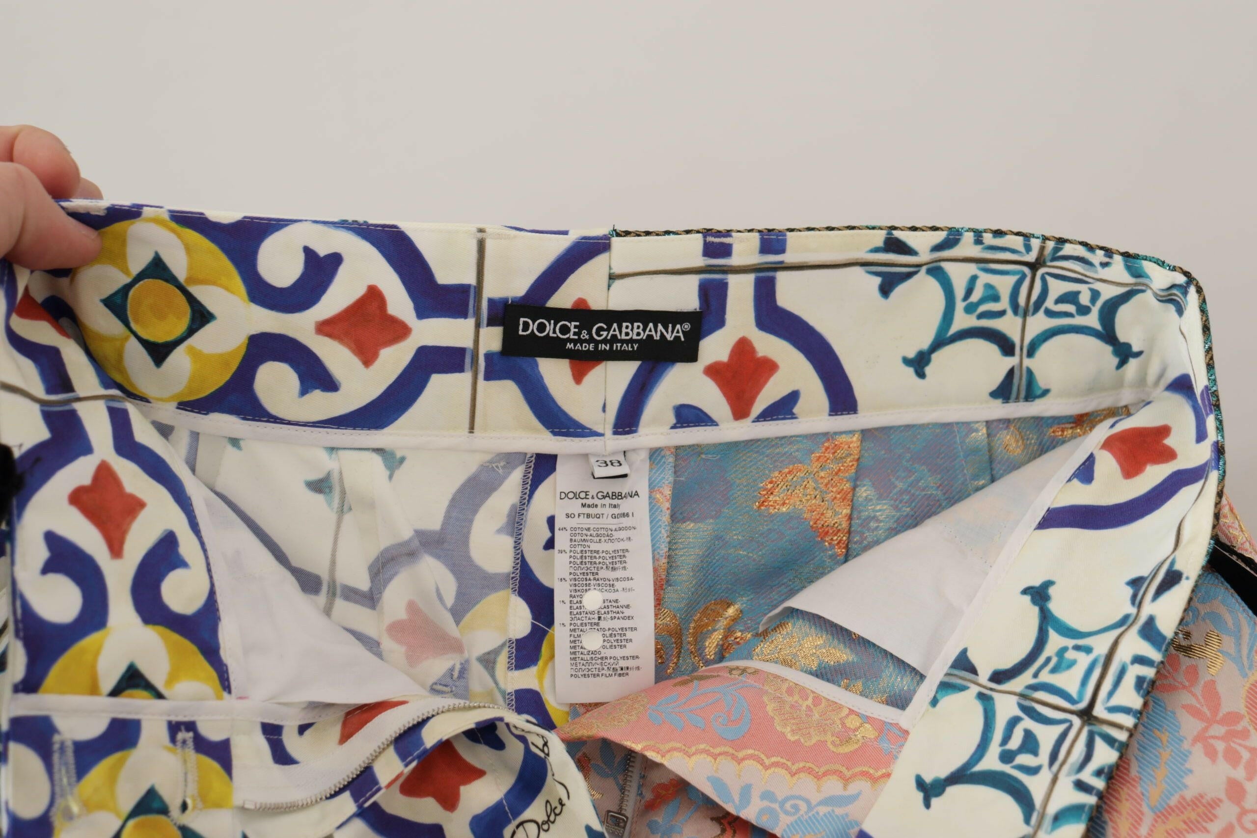 Dolce & Gabbana Multicolor High Waist Hot Pants Shorts -   -  Dolce & Gabbana. Dolce & Gabbana Multicolor High Waist Hot Pants Shorts -   -  Dolce & Gabbana.