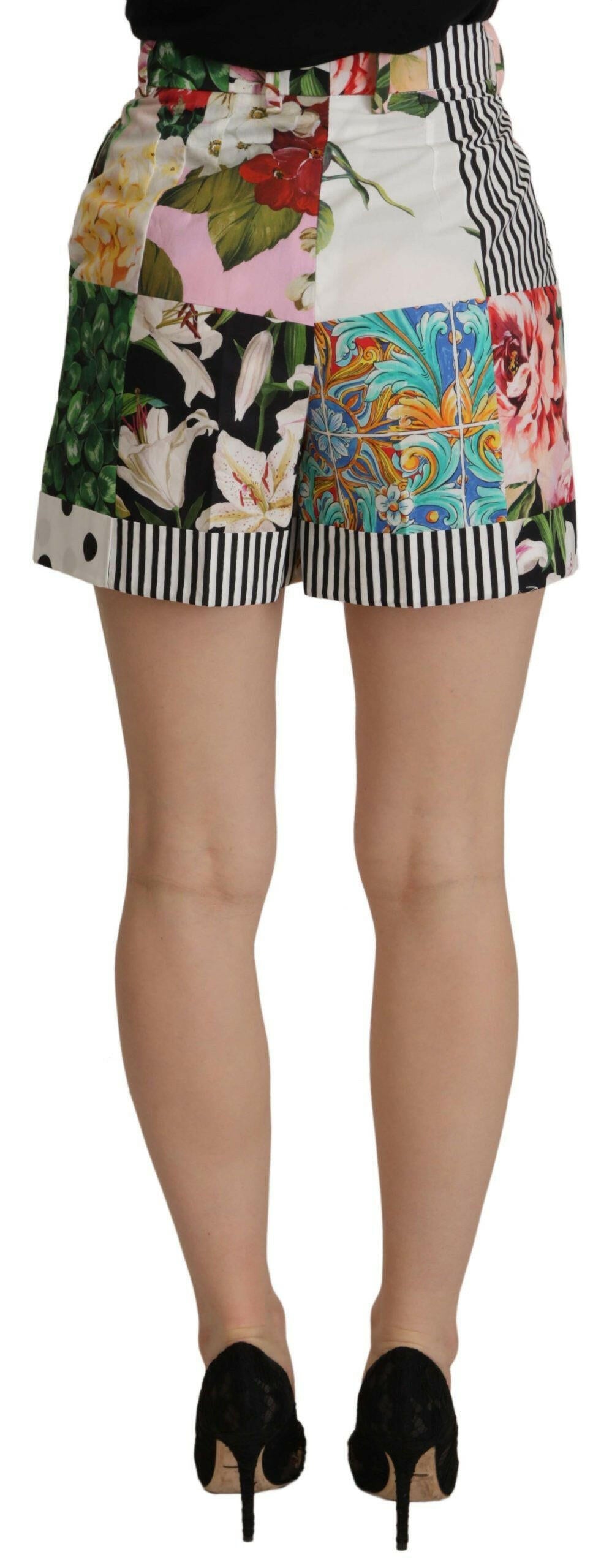 Dolce & Gabbana Multicolor High Waist Hot Pants Shorts -   -  Dolce & Gabbana. Dolce & Gabbana Multicolor High Waist Hot Pants Shorts -   -  Dolce & Gabbana.