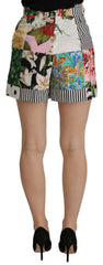 Dolce & Gabbana Multicolor High Waist Hot Pants Shorts -   -  Dolce & Gabbana.