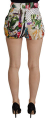 Dolce & Gabbana Multicolor High Waist Hot Pants Shorts -   -  Dolce & Gabbana.