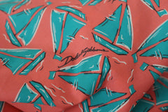 Dolce & Gabbana Pink Sail Boat Print Cotton T-shirt - - Dolce & Gabbana.