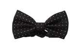 Dolce & Gabbana Black White Polka Dot 100% Silk Neck Papillon Tie -  Neckties, Men -  Dolce & Gabbana.