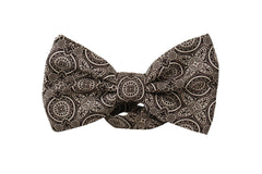 Dolce & Gabbana Black white 100% Silk Adjustable Neck Papillon Tie -  Neckties, Men -  Dolce & Gabbana.