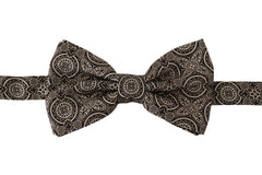Dolce & Gabbana Black white 100% Silk Adjustable Neck Papillon Tie -  Neckties, Men -  Dolce & Gabbana.