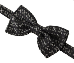 Dolce & Gabbana Black White Polka Dot 100% Silk Neck Papillon Tie -  Neckties, Men -  Dolce & Gabbana.
