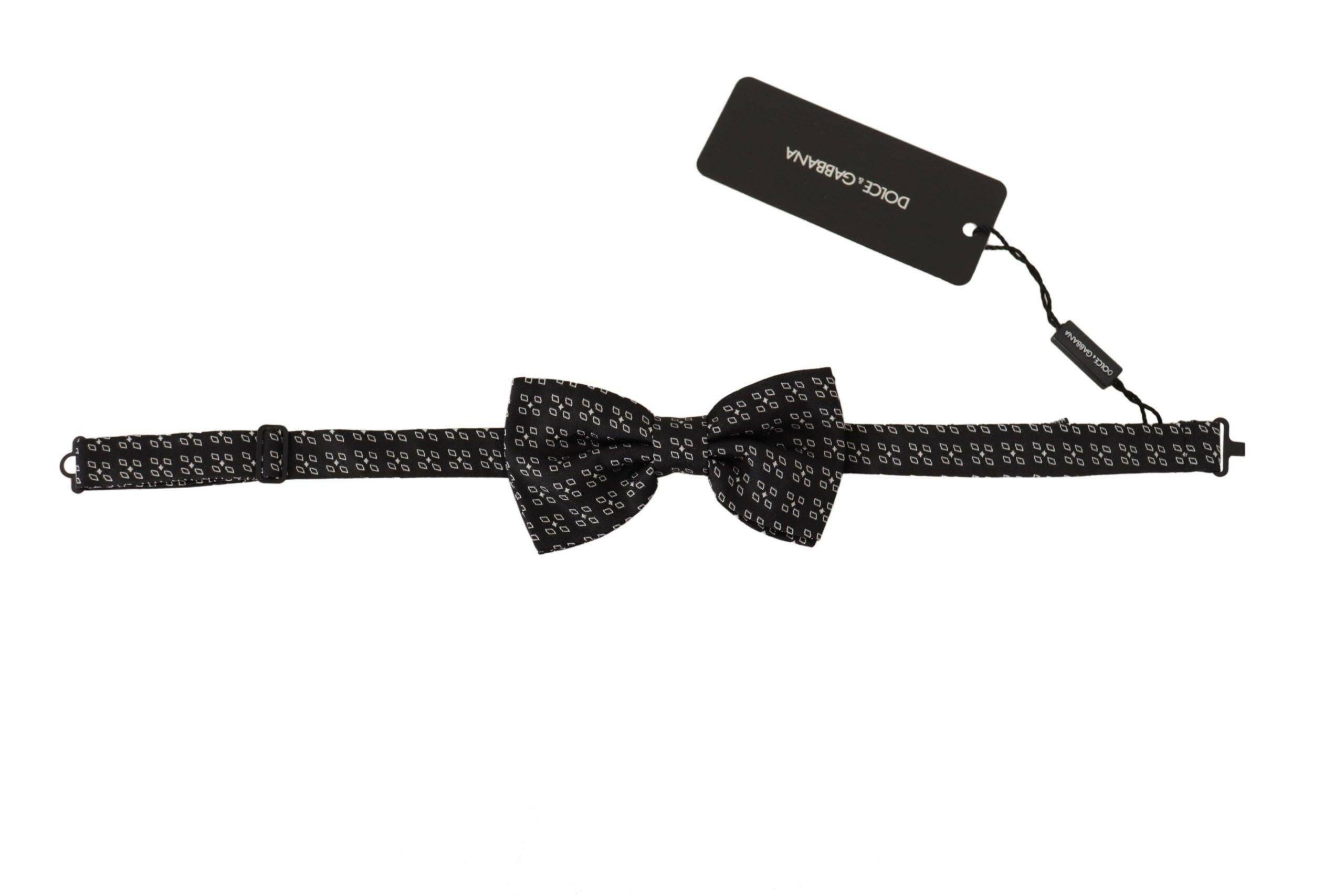Dolce & Gabbana Black White Polka Dot 100% Silk Neck Papillon Tie -  Neckties, Men -  Dolce & Gabbana. Dolce & Gabbana Black White Polka Dot 100% Silk Neck Papillon Tie -  Neckties, Men -  Dolce & Gabbana.