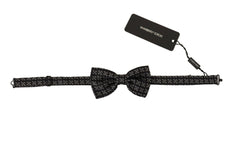 Dolce & Gabbana Black White Polka Dot 100% Silk Neck Papillon Tie -  Neckties, Men -  Dolce & Gabbana.