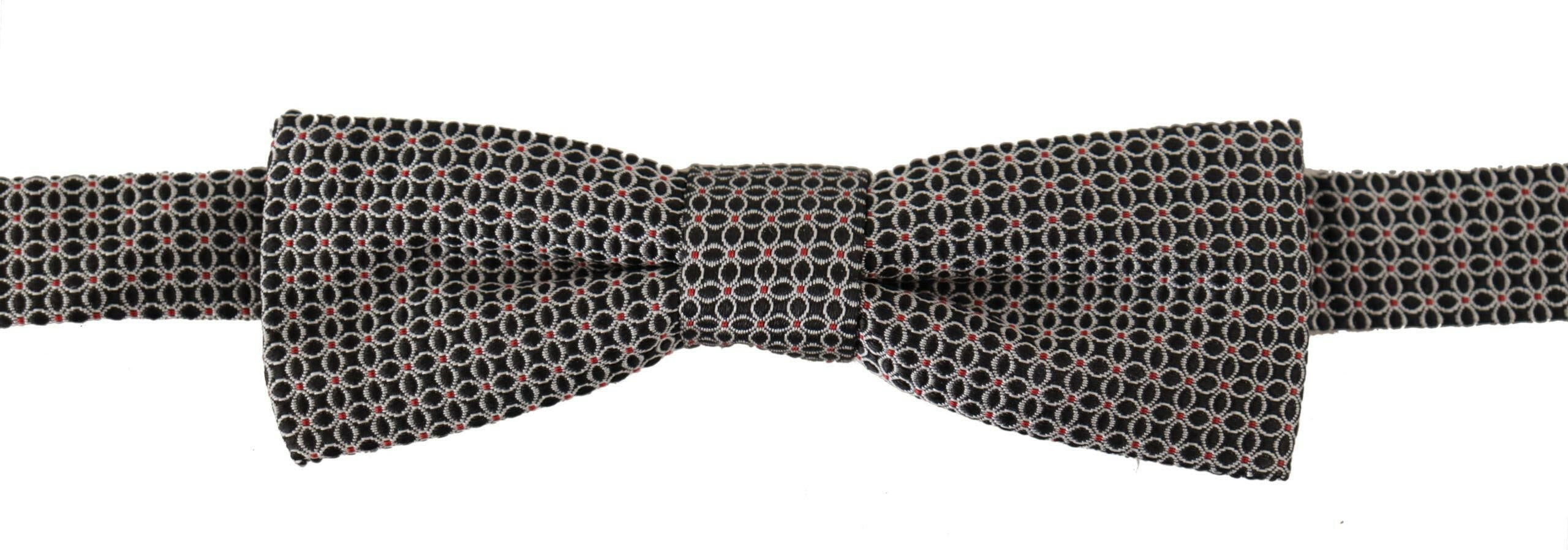 Dolce & Gabbana Black White Flower Pattern Silk Neck Papillon Tie -  Neckties, Men -  Dolce & Gabbana. Dolce & Gabbana Black White Flower Pattern Silk Neck Papillon Tie -  Neckties, Men -  Dolce & Gabbana.