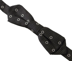 Dolce & Gabbana Black White Polka Dot 100% Silk Neck Papillon Tie -  Neckties, Men -  Dolce & Gabbana.