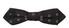 Dolce & Gabbana Black White Polka Dot 100% Silk Neck Papillon Tie -  Neckties, Men -  Dolce & Gabbana.
