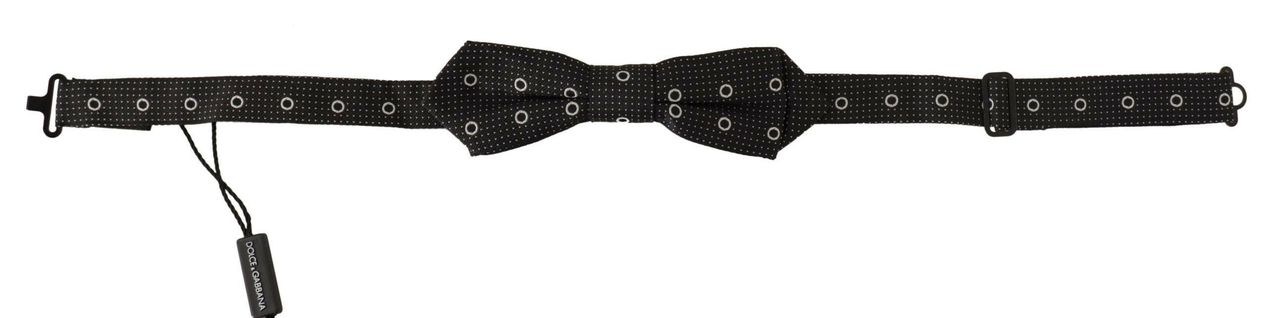 Dolce & Gabbana Black White Polka Dot 100% Silk Neck Papillon Tie -  Neckties, Men -  Dolce & Gabbana. Dolce & Gabbana Black White Polka Dot 100% Silk Neck Papillon Tie -  Neckties, Men -  Dolce & Gabbana.