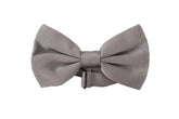 Dolce & Gabbana Gray 100% Silk Adjustable Neck Papillon Tie -  Neckties, Men -  Dolce & Gabbana.
