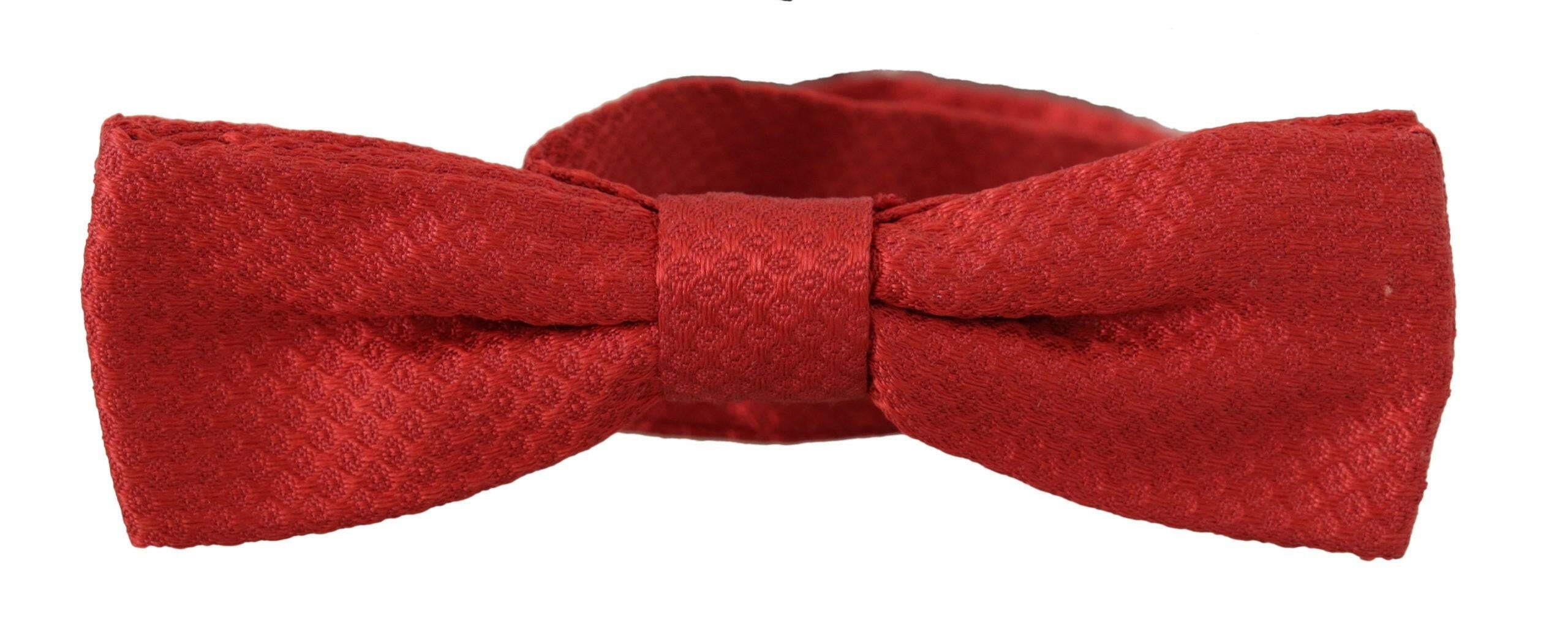 Dolce & Gabbana Red 100% Silk Adjustable Neck Papillon Tie -  Neckties, Men -  Dolce & Gabbana. Dolce & Gabbana Red 100% Silk Adjustable Neck Papillon Tie -  Neckties, Men -  Dolce & Gabbana.