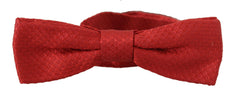 Dolce & Gabbana Red 100% Silk Adjustable Neck Papillon Tie -  Neckties, Men -  Dolce & Gabbana.