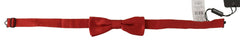 Dolce & Gabbana Red 100% Silk Adjustable Neck Papillon Tie -  Neckties, Men -  Dolce & Gabbana.