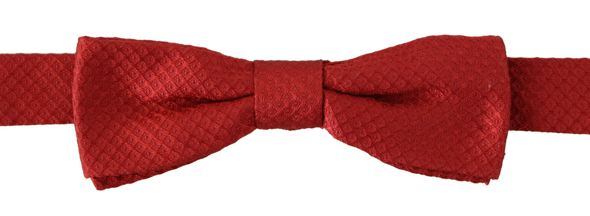 Dolce & Gabbana Red 100% Silk Adjustable Neck Papillon Tie -  Neckties, Men -  Dolce & Gabbana.