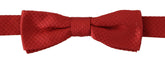 Dolce & Gabbana Red 100% Silk Adjustable Neck Papillon Tie -  Neckties, Men -  Dolce & Gabbana.