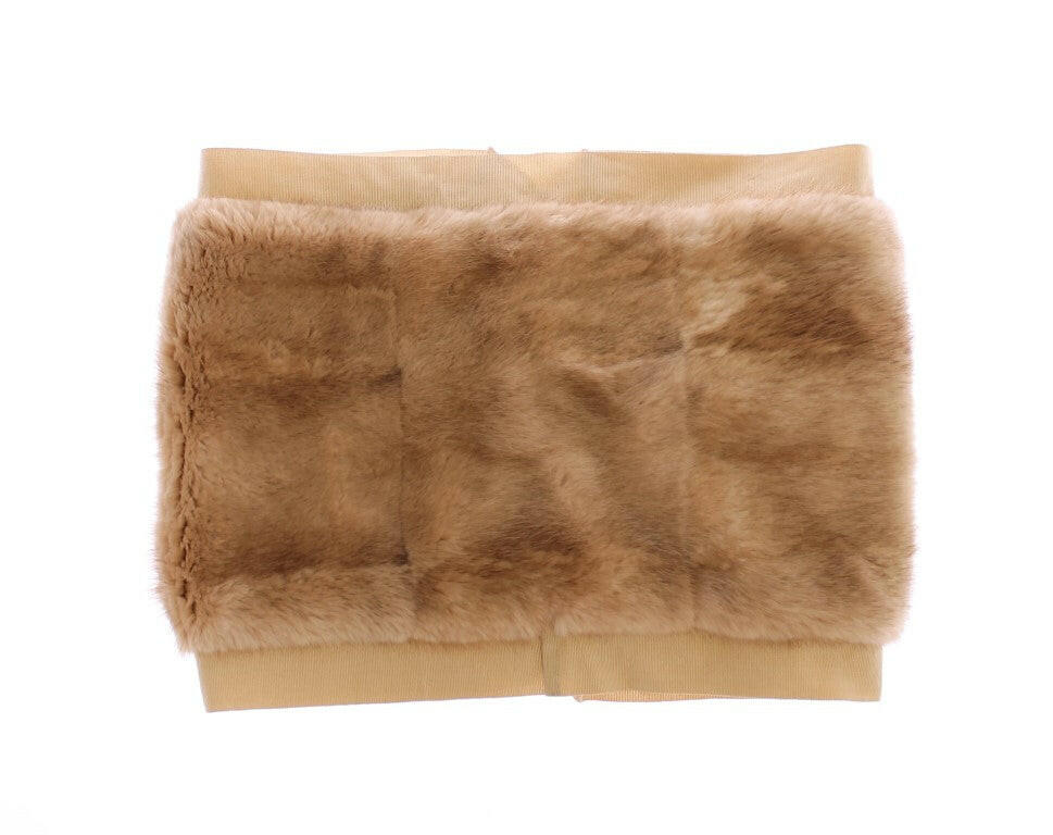 Dolce & Gabbana Beige MINK Fur Scarf Foulard Neck Wrap - - Dolce & Gabbana.