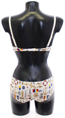 Dolce & Gabbana White Sailor Bra Panty Stretch Underwear -   -  Dolce & Gabbana.