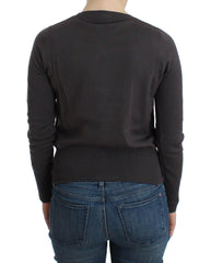 John Galliano Purple Wool Sequined Cardigan Knit Sweater -   -  John Galliano.