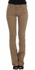 Costume National Beige Straight Leg Denim Pants Stretch Jeans -   -  Costume National.