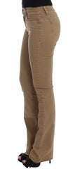 Costume National Beige Straight Leg Denim Pants Stretch Jeans -   -  Costume National.