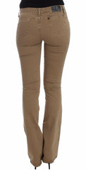 Costume National Beige Straight Leg Denim Pants Stretch Jeans -   -  Costume National.