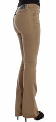 Costume National Beige Straight Leg Denim Pants Stretch Jeans -   -  Costume National.