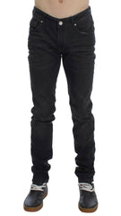 Acht Gray Cotton Stretch Slim Fit Jeans -   -  Acht.