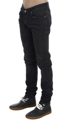 Acht Gray Cotton Stretch Slim Fit Jeans -   -  Acht.