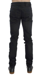 Acht Gray Cotton Stretch Slim Fit Jeans -   -  Acht.