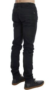 Acht Gray Cotton Stretch Slim Fit Jeans -   -  Acht.