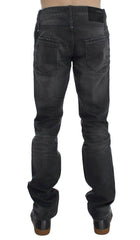 Acht Gray Cotton Regular Low Fit Jeans -   -  Acht.