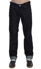 Acht Blue Cotton Regular Straight Fit Jeans -   -  Acht.