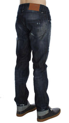 Acht Blue Cotton Regular Straight Fit Jeans -   -  Acht.
