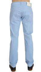 Acht Blue Cotton Stretch Low Waist Fit Jeans -   -  Acht.