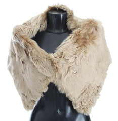 Dolce & Gabbana Beige Alpaca Collar Scarf - - Dolce & Gabbana.