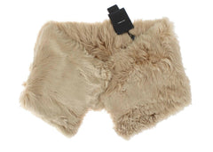 Dolce & Gabbana Beige Alpaca Collar Scarf - - Dolce & Gabbana.