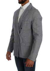 Master Coat Blue Double Breasted Regular Fit Blazer -   -  Master Coat.