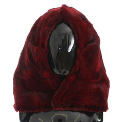 Dolce & Gabbana Bordeaux Hamster Fur Crochet Hood Scarf Hat - - Dolce & Gabbana.
