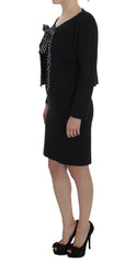BENCIVENGA Black Stretch Sheath Dress & Sweater Set -   -  BENCIVENGA.
