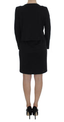 BENCIVENGA Black Stretch Sheath Dress & Sweater Set -   -  BENCIVENGA.