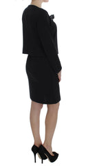 BENCIVENGA Black Stretch Sheath Dress & Sweater Set -   -  BENCIVENGA.
