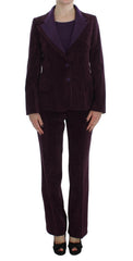 BENCIVENGA Purple Wool Suit T-Shirt Set -   -  BENCIVENGA.