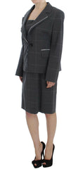 BENCIVENGA Gray Stretch Sheath Dress Suit Set -   -  BENCIVENGA.