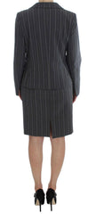 BENCIVENGA Gray Stretch Suit Sheath Dress & Blazer Set -   -  BENCIVENGA.