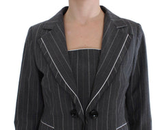 BENCIVENGA Gray Stretch Suit Sheath Dress & Blazer Set -   -  BENCIVENGA.