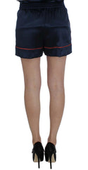 Dolce & Gabbana Blue Silk Stretch Sleepwear Shorts -   -  Dolce & Gabbana.