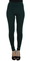 Dolce & Gabbana Green Cashmere Stretch Tights Pants -   -  Dolce & Gabbana.